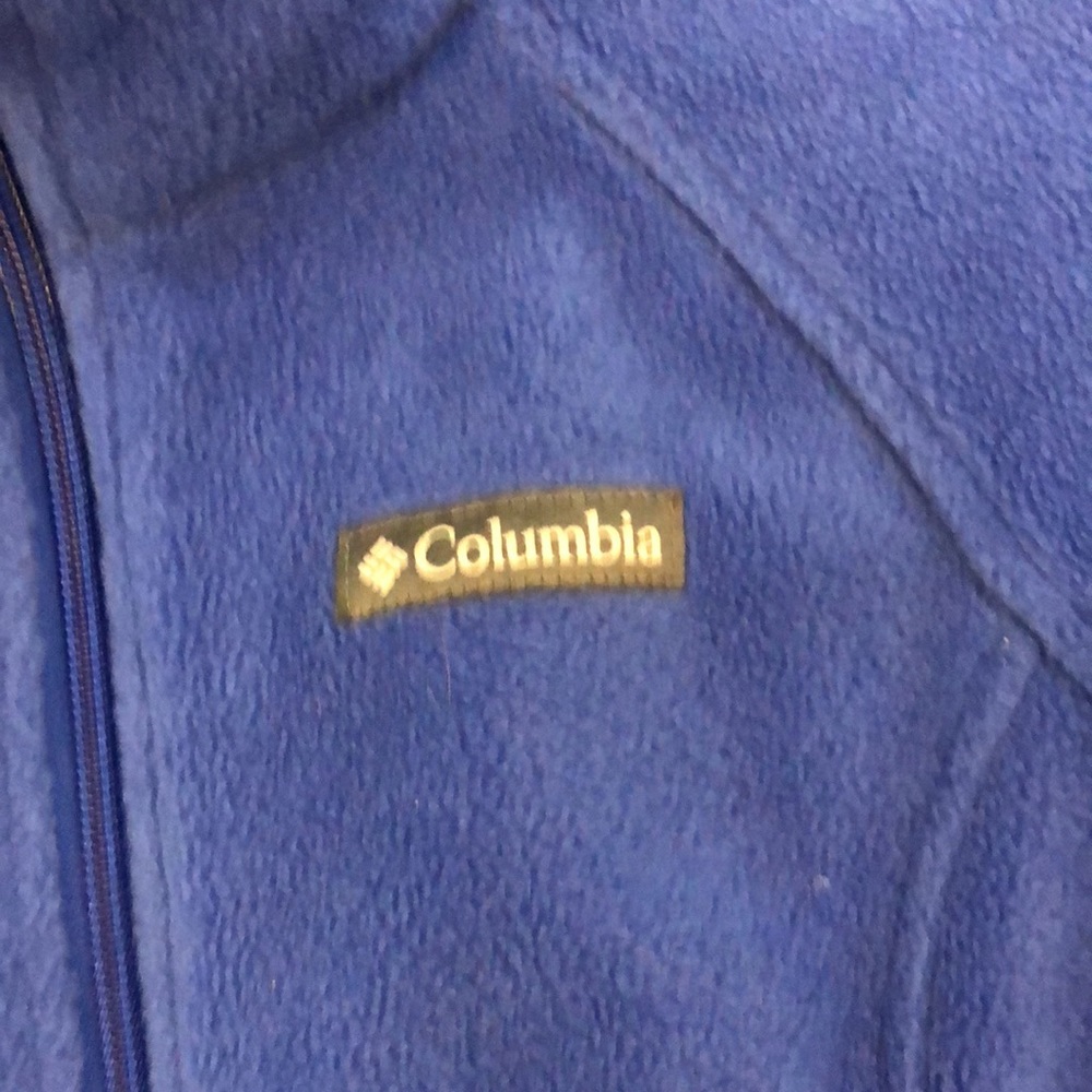 - Kid’s unisex Columbia fleece jacket size small blue - Picture 3 of 5